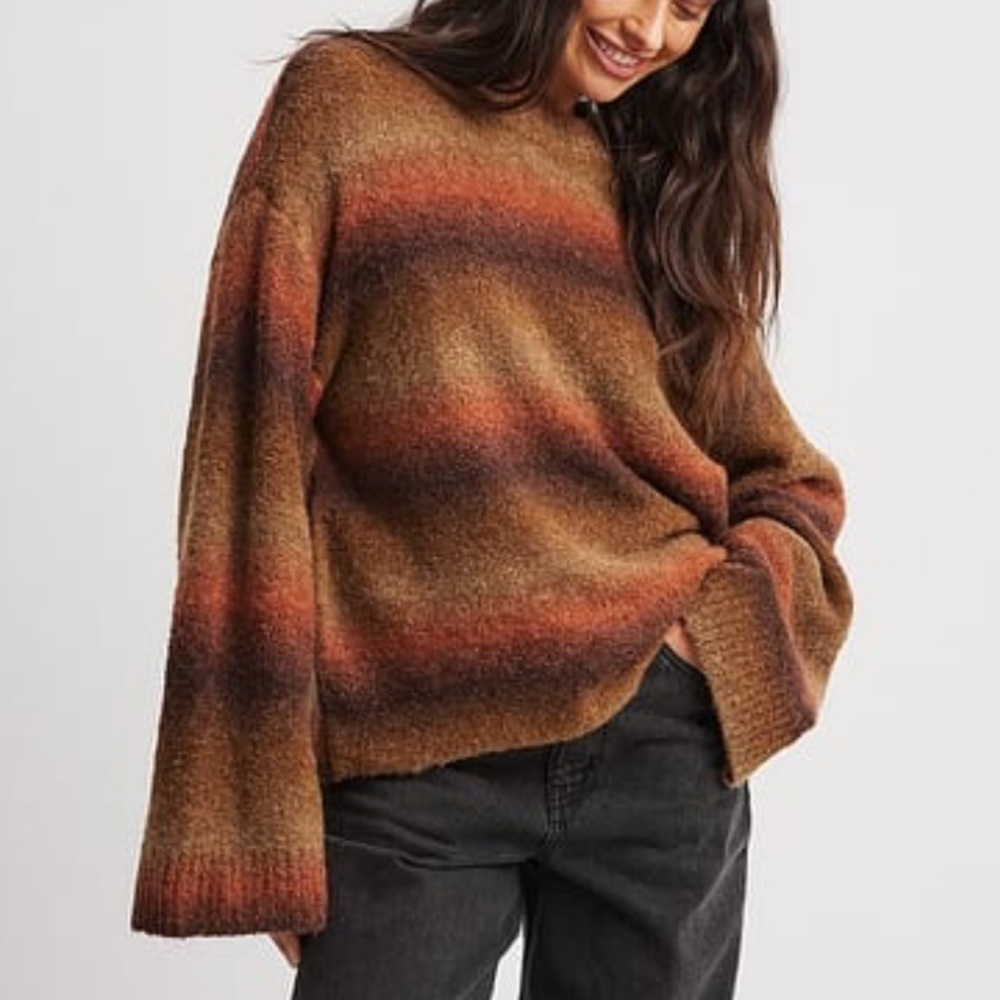 Ombre Knitted Oversized Sweater